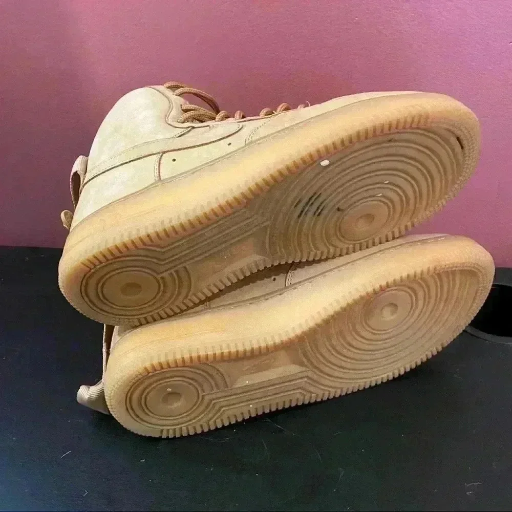 Nike Air Force 1 High LV8 GS 'Flax'